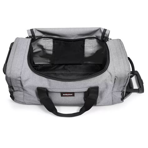 eastpak leatherface medium 2 wheel duffle bag